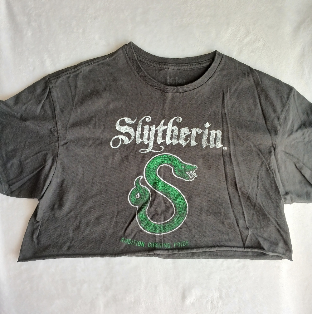 Harry Potter Slytherin Crop Top Size MD